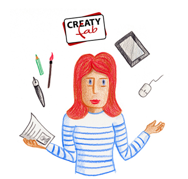 autoportrait aux crayons de couleur